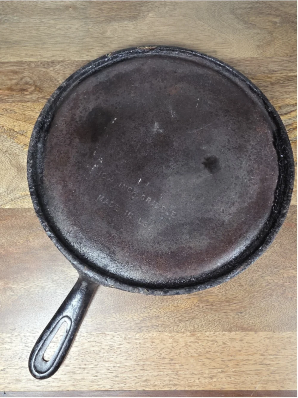 Vintage Wagner Ware #9 Cast Iron Griddle 10 1/4